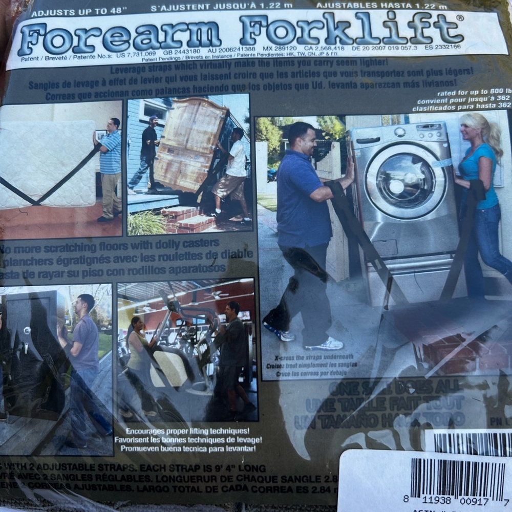 Forearm Forklift Lifting Straps